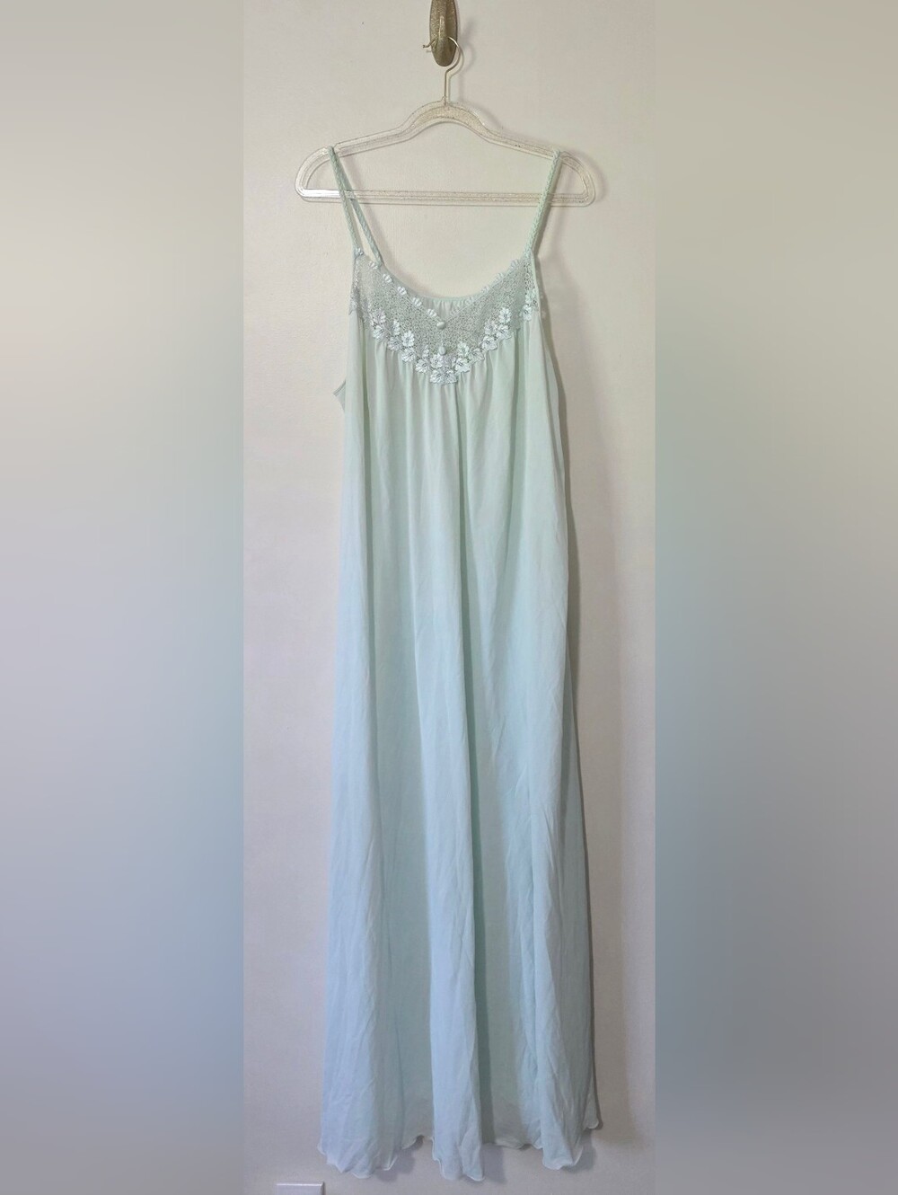Vintage Shadowline Nightgown Angelcore Fairycore Lace Coquette Boudoir Large